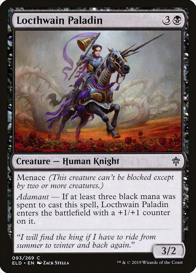 Locthwain Paladin 93/269 (Throne of Eldraine)  | Chromatic Games