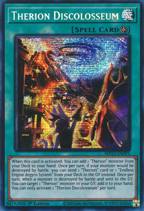Therion Discolosseum [MP23-EN091] Prismatic Secret Rare | Chromatic Games