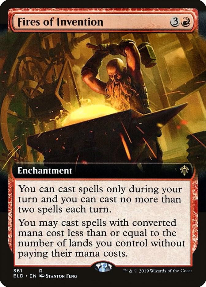 Fires of Invention 361/269 (Throne of Eldraine)  - Extended Art | Chromatic Games