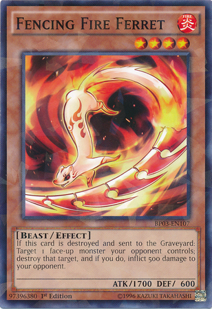 Fencing Fire Ferret [BP03-EN107] Shatterfoil Rare | Chromatic Games