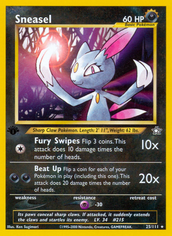 Sneasel (25/111) [Neo Genesis 1st Edition] | Chromatic Games