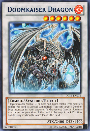 Doomkaiser Dragon (Blue) [DL16-EN011] Rare | Chromatic Games