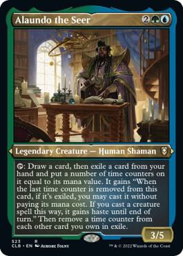 Alaundo the Seer Foil Etched 523 (Commander Legends: Battle for Baldur's Gate)  - Foil | Chromatic Games