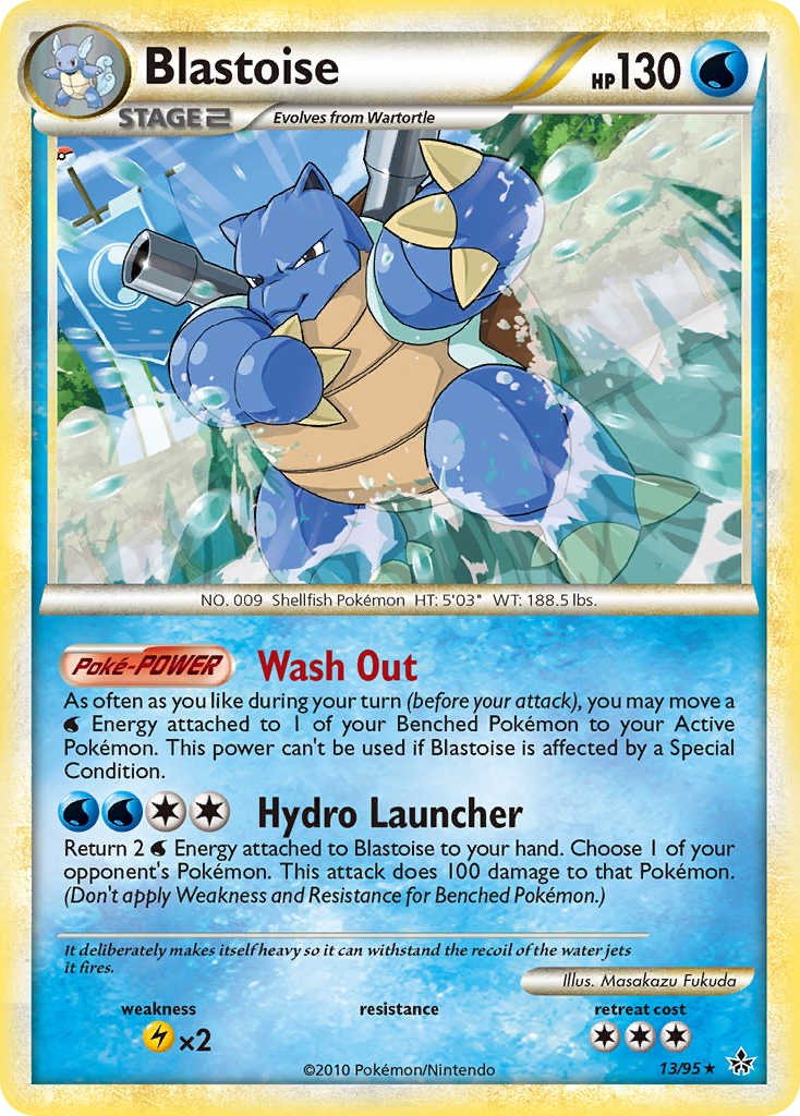 Blastoise (13/95) [HeartGold & SoulSilver: Unleashed] | Chromatic Games