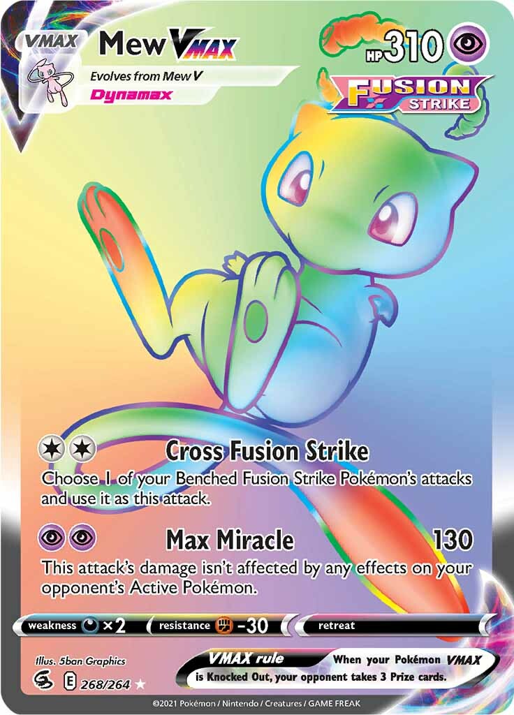 Mew VMAX (268/264) [Sword & Shield: Fusion Strike] | Chromatic Games