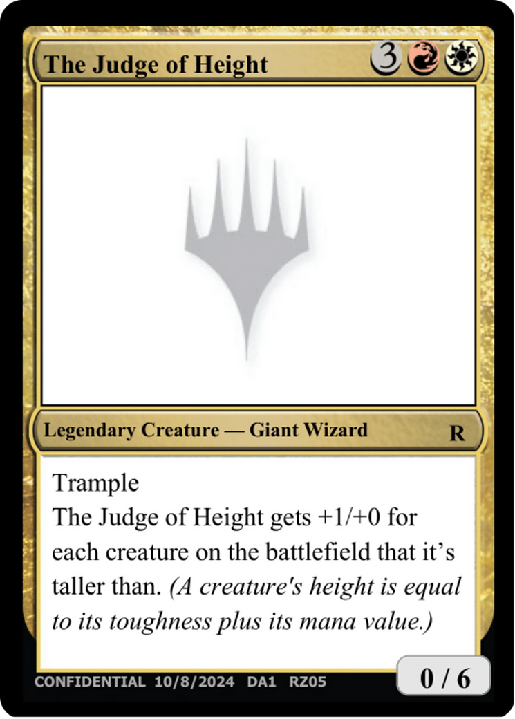 The Judge of Height [Unknown Event] | Chromatic Games