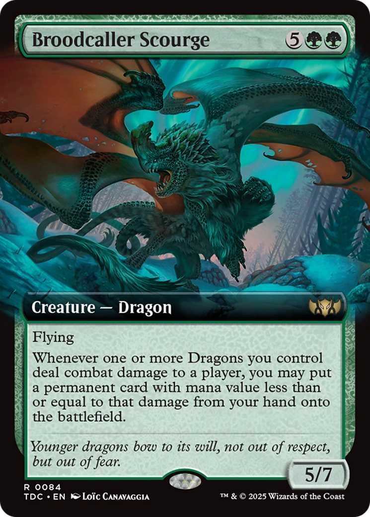 Broodcaller Scourge (Extended Art) [Tarkir: Dragonstorm Commander] | Chromatic Games