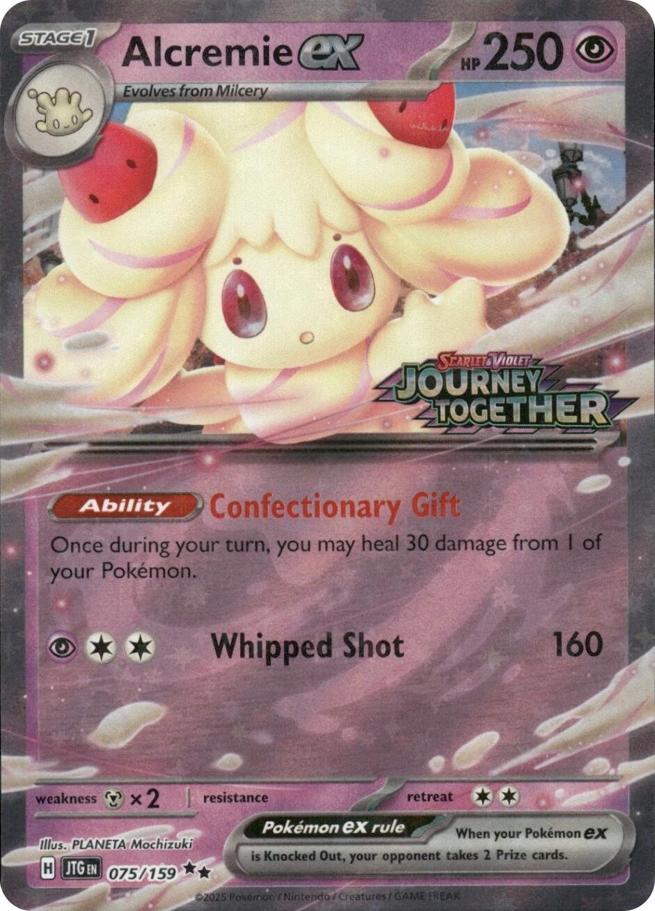 Alcremie ex (075/159) (Journey Together Stamped) [Miscellaneous Cards] | Chromatic Games