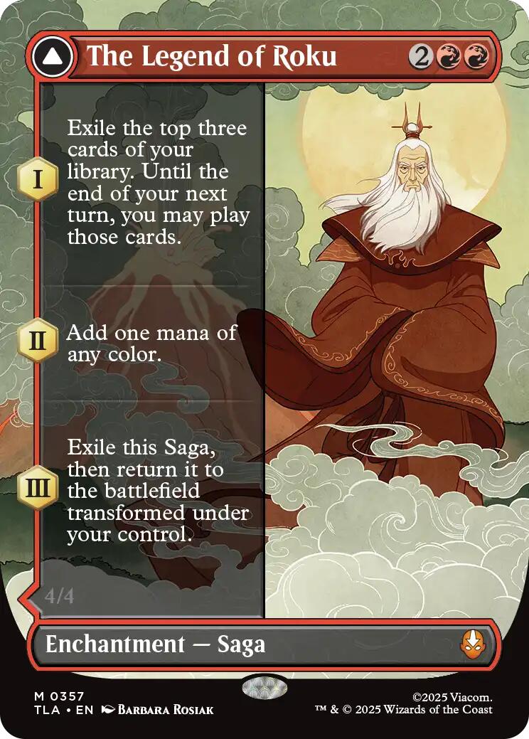 The Legend of Roku (Borderless) [Avatar: The Last Airbender] | Chromatic Games