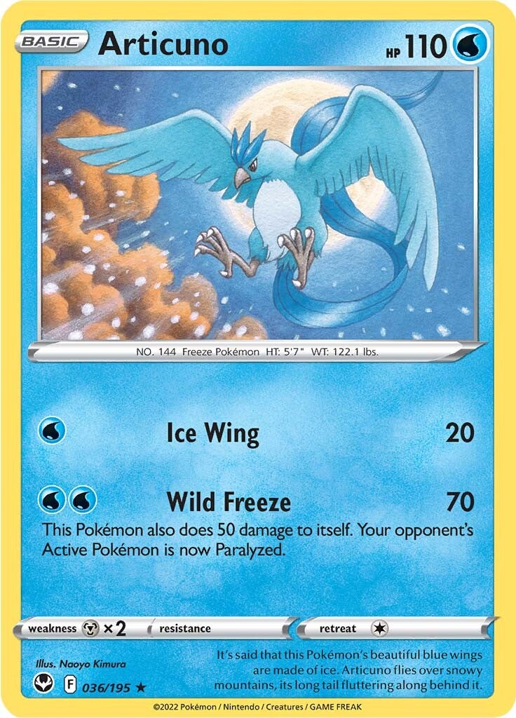 Articuno (036/195) [Sword & Shield: Silver Tempest] | Chromatic Games