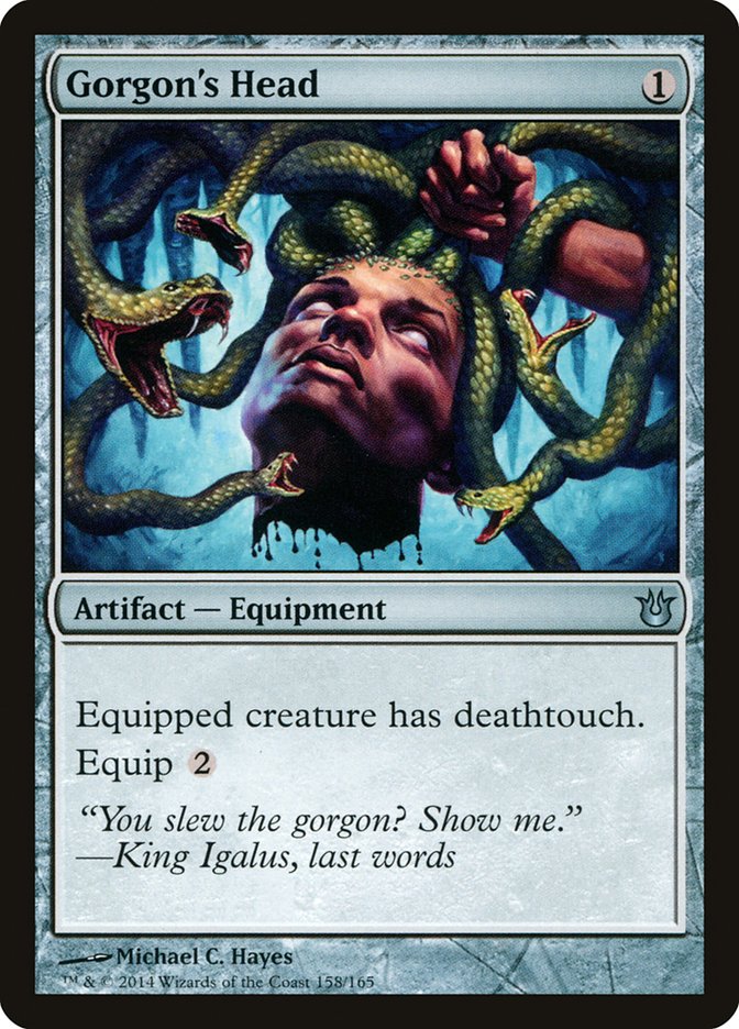 Gorgon's Head 158/165 (Born of the Gods)  | Chromatic Games