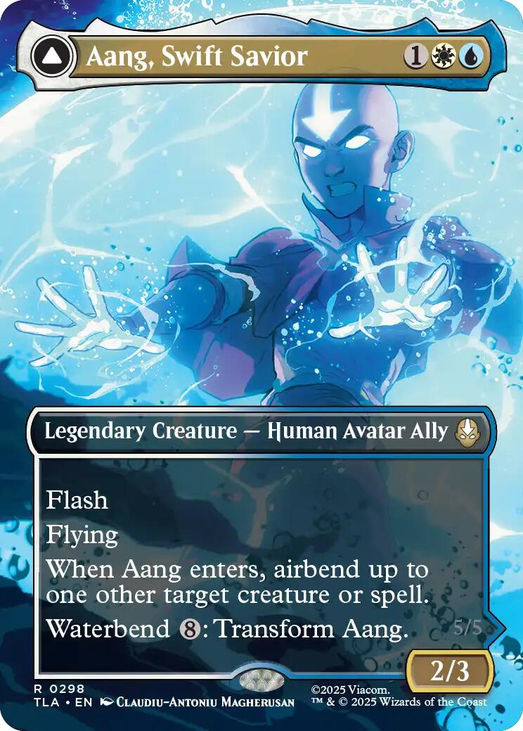 Aang, Swift Savior (298) (Borderless) [Avatar: The Last Airbender] | Chromatic Games