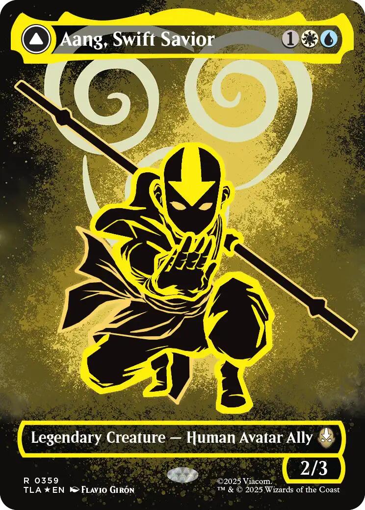 Aang, Swift Savior (359) (Borderless) [Avatar: The Last Airbender] | Chromatic Games