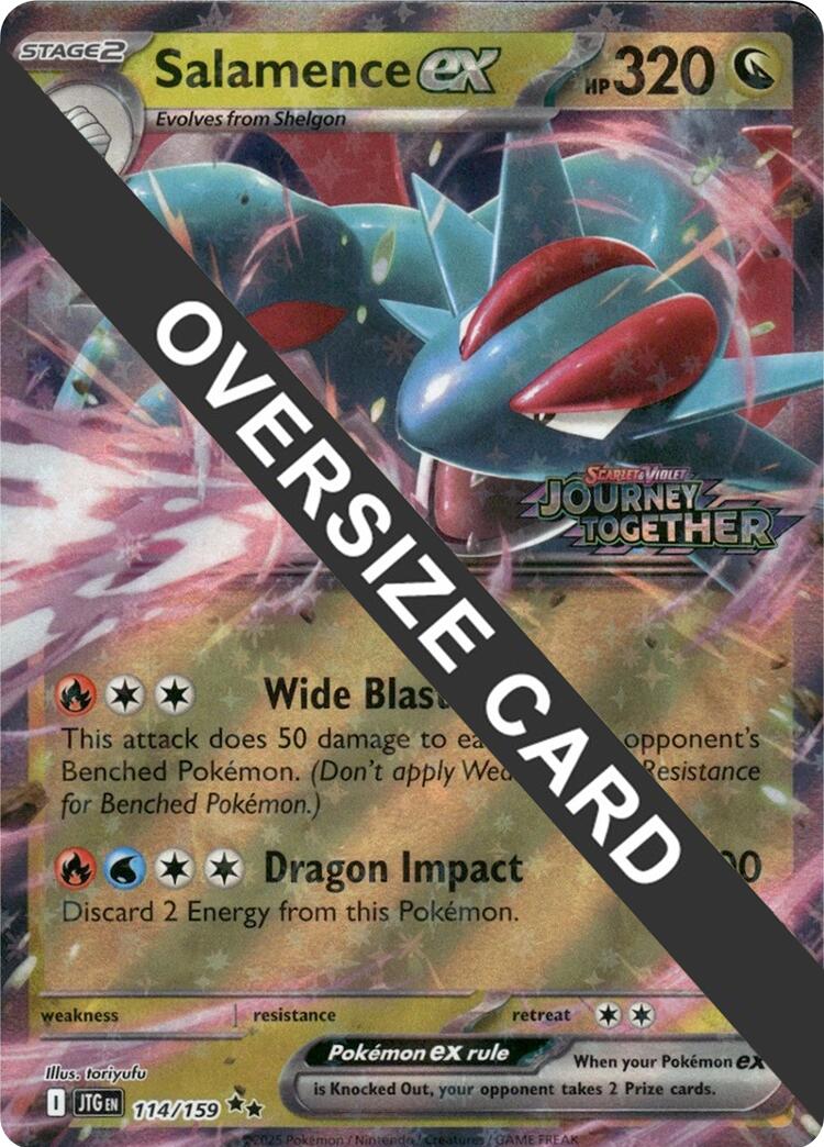 Salamence ex (114/159) (Jumbo Card) [Scarlet & Violet: Journey Together] | Chromatic Games