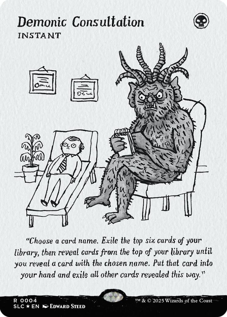 Demonic Consultation (Halo Foil) [Secret Lair Countdown Kit] | Chromatic Games
