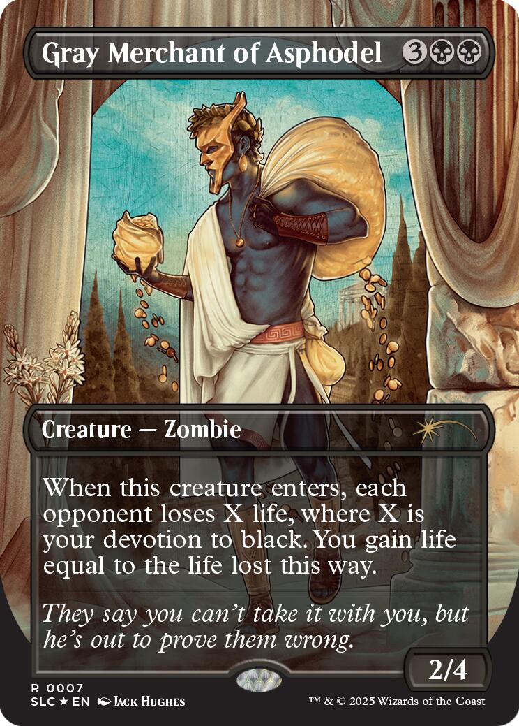 Gray Merchant of Asphodel (Halo Foil) [Secret Lair Countdown Kit] | Chromatic Games