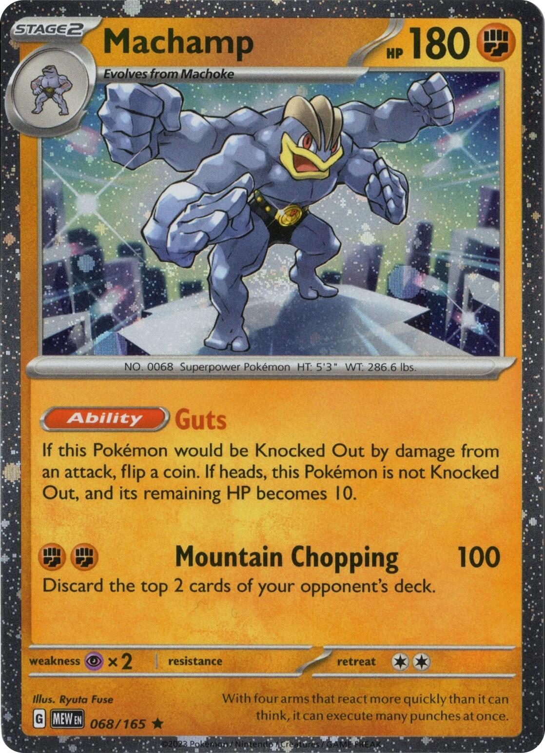 Machamp 068/165 (Cosmos Holo) [Miscellaneous Cards] | Chromatic Games
