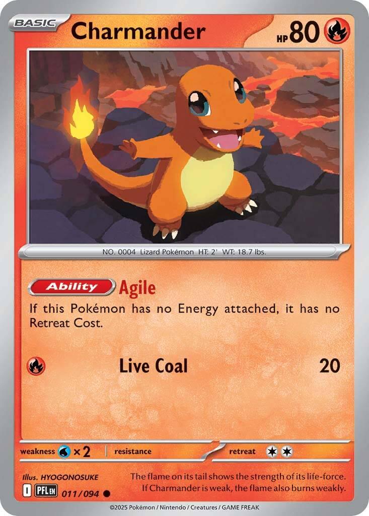 Charmander (011/094) [Mega Evolution: Phantasmal Flames] | Chromatic Games