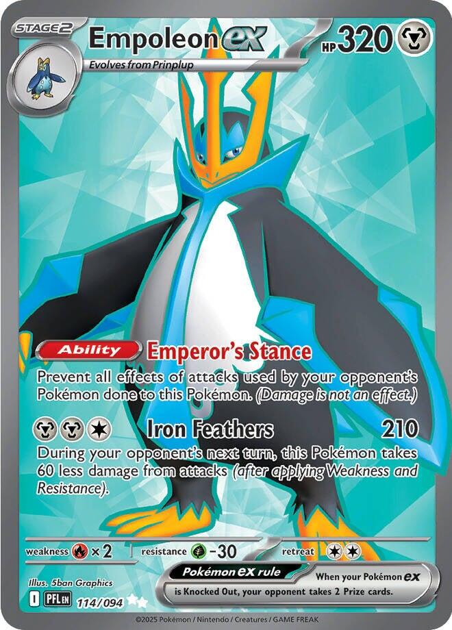 Empoleon ex (114/094) [Mega Evolution: Phantasmal Flames] | Chromatic Games