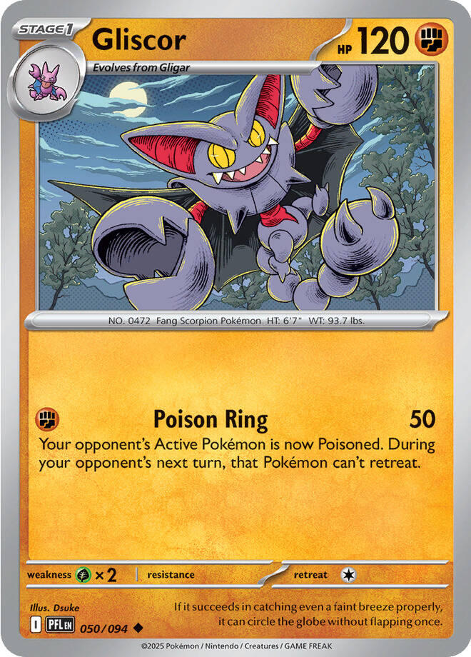 Gliscor (050/094) [Mega Evolution: Phantasmal Flames] | Chromatic Games