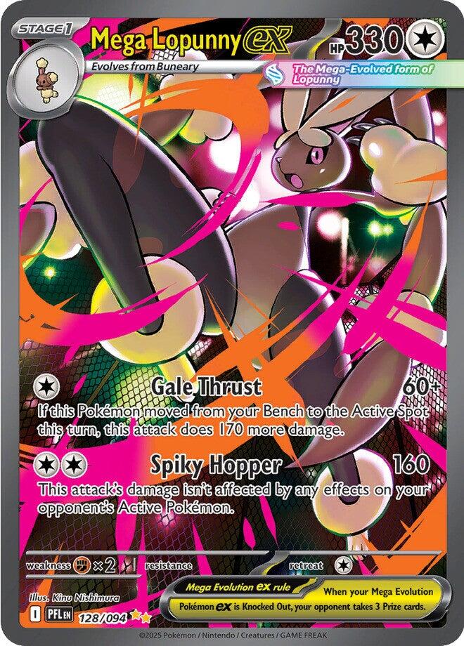 Mega Lopunny ex (128/094) [Mega Evolution: Phantasmal Flames] | Chromatic Games