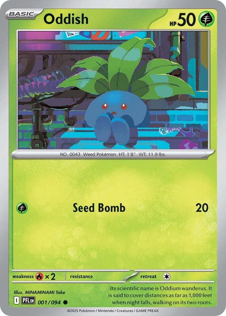 Oddish (001/094) [Mega Evolution: Phantasmal Flames] | Chromatic Games