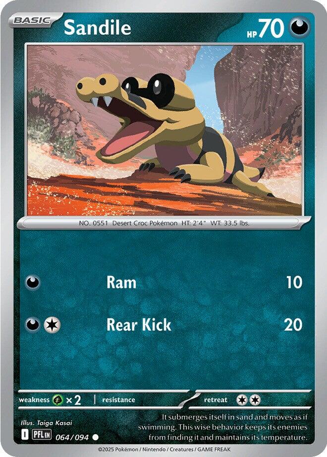 Sandile (064/094) [Mega Evolution: Phantasmal Flames] | Chromatic Games