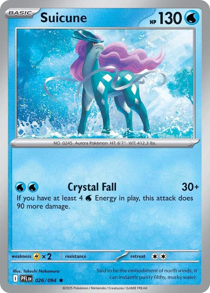 Suicune (026/094) [Mega Evolution: Phantasmal Flames] | Chromatic Games