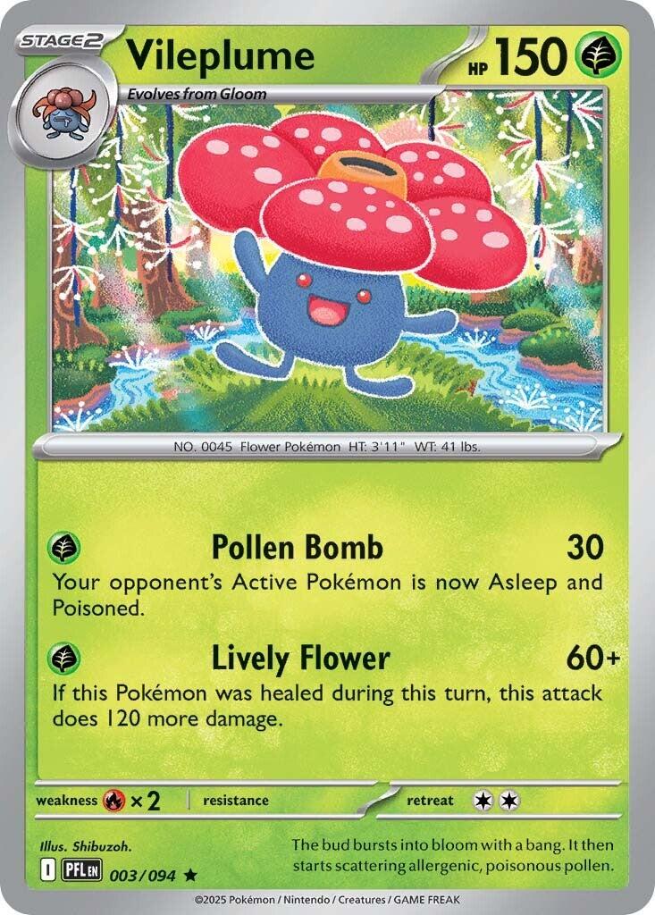 Vileplume (003/094) [Mega Evolution: Phantasmal Flames] | Chromatic Games