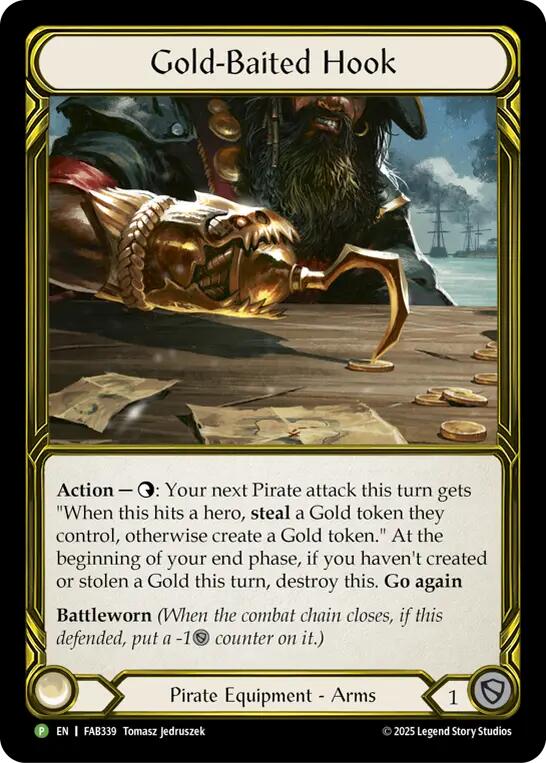 Gold-Baited Hook (Golden) [FAB339] (Promo)  Cold Foil | Chromatic Games