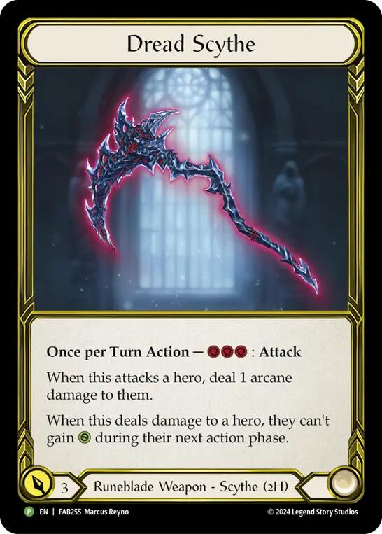 Dread Scythe (Golden) [FAB255] (Promo)  Cold Foil | Chromatic Games