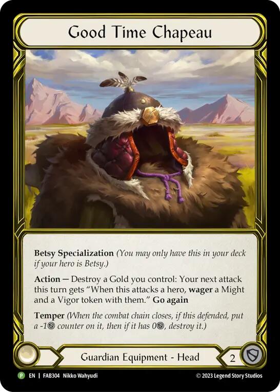 Good Time Chapeau (Golden) [FAB304] (Promo)  Cold Foil | Chromatic Games