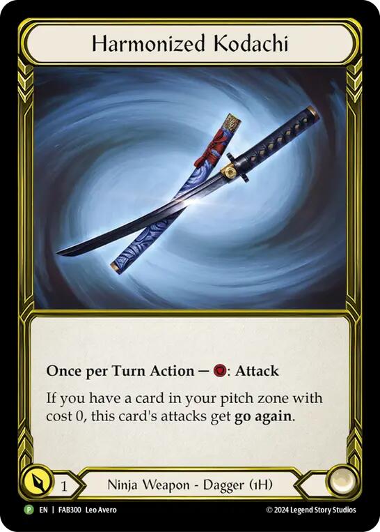 Harmonized Kodachi (Golden) [FAB300] (Promo)  Cold Foil | Chromatic Games