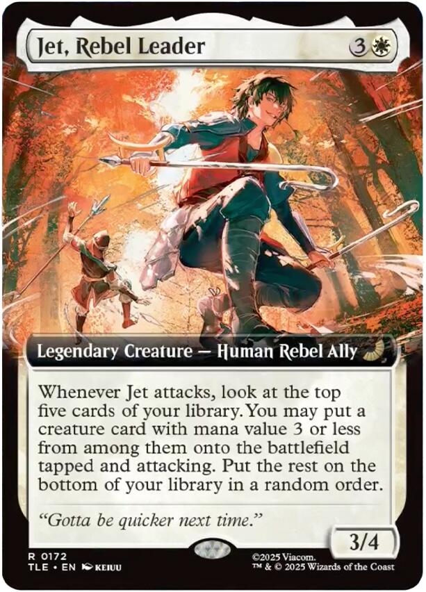 Jet, Rebel Leader (Extended Art) [Avatar: The Last Airbender: Eternal-Legal] | Chromatic Games