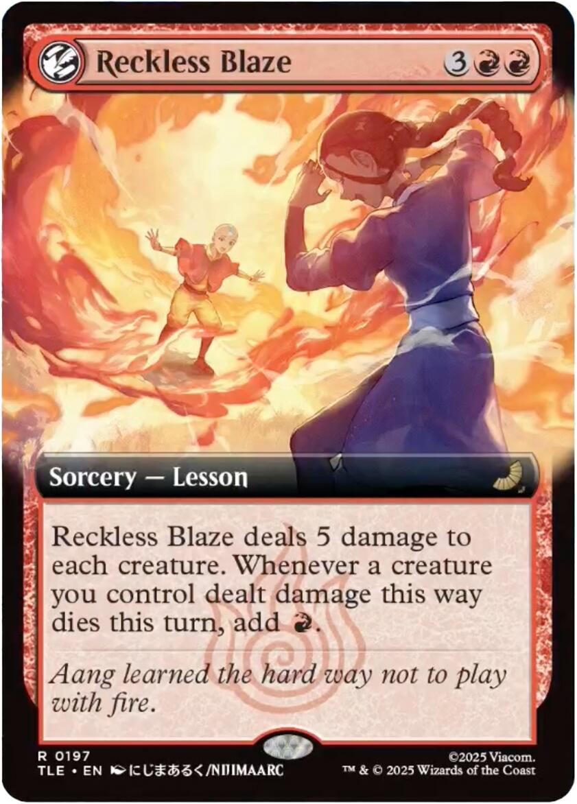 Reckless Blaze (Extended Art) [Avatar: The Last Airbender: Eternal-Legal] | Chromatic Games