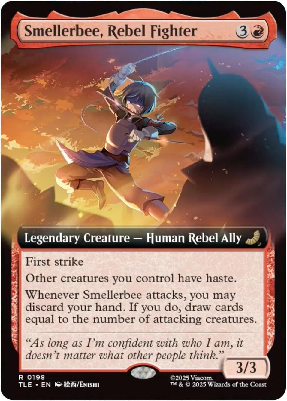 Smellerbee, Rebel Fighter (Extended Art) [Avatar: The Last Airbender: Eternal-Legal] | Chromatic Games