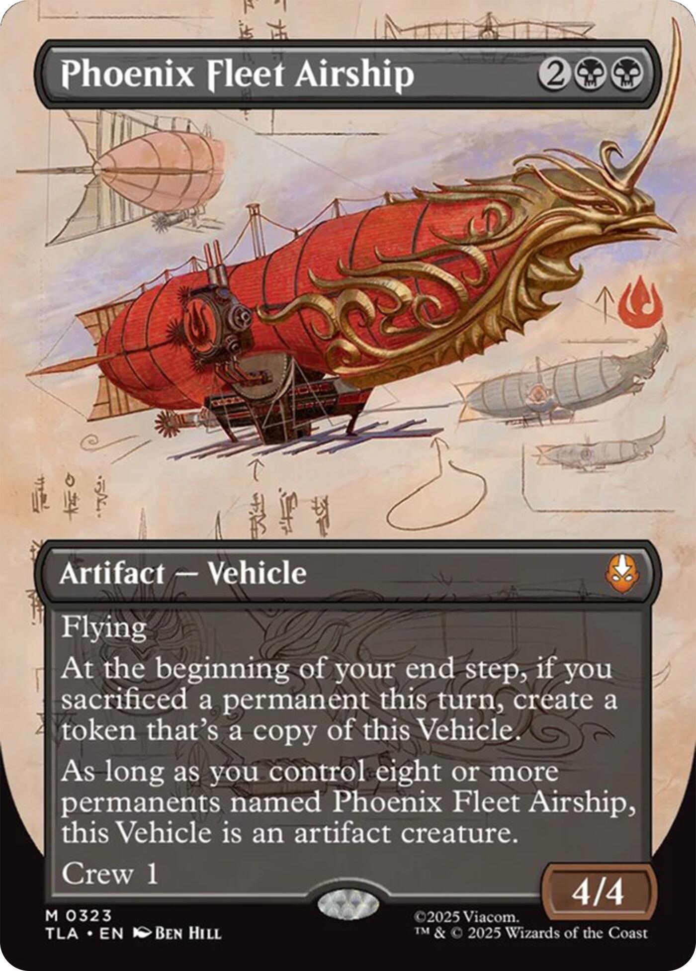 Phoenix Fleet Airship (Borderless) [Avatar: The Last Airbender] | Chromatic Games