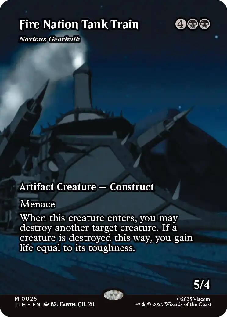 Fire Nation Tank Train - Noxious Gearhulk (Borderless) [Avatar: The Last Airbender: Eternal-Legal] | Chromatic Games