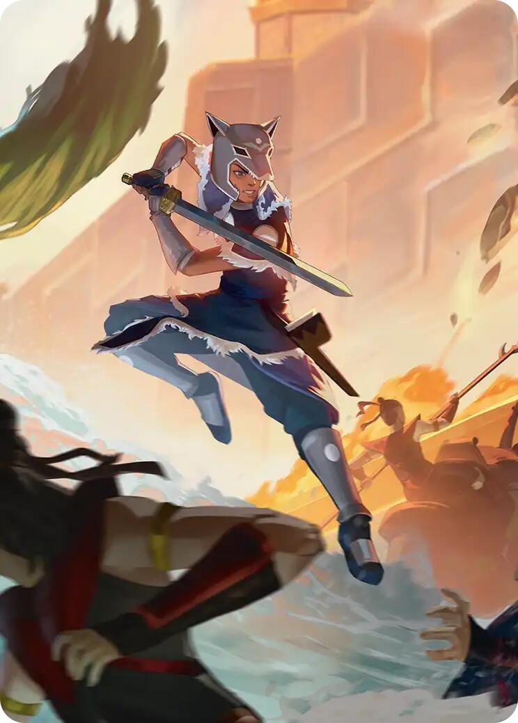 Sokka's Charge Art Card [Avatar: The Last Airbender Art Series] | Chromatic Games