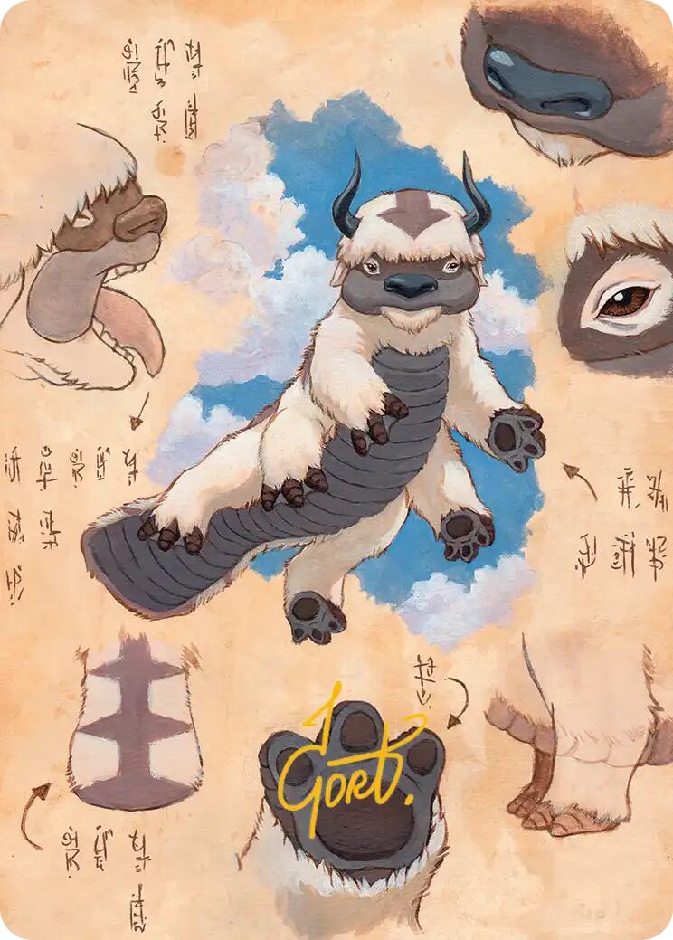 Appa, Steadfast Guardian Art Card (Gold-Stamped Signature) [Avatar: The Last Airbender Art Series] | Chromatic Games