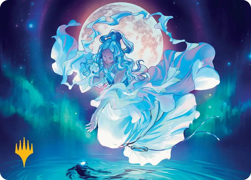 Yue, the Moon Spirit Art Card (Gold-Stamped Planeswalker Symbol) [Avatar: The Last Airbender Art Series] | Chromatic Games