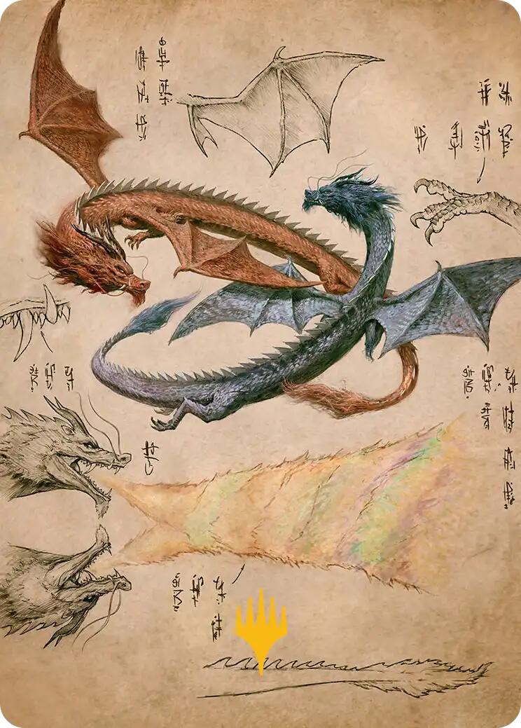 Ran and Shaw Art Card (Gold-Stamped Planeswalker Symbol) [Avatar: The Last Airbender Art Series] | Chromatic Games