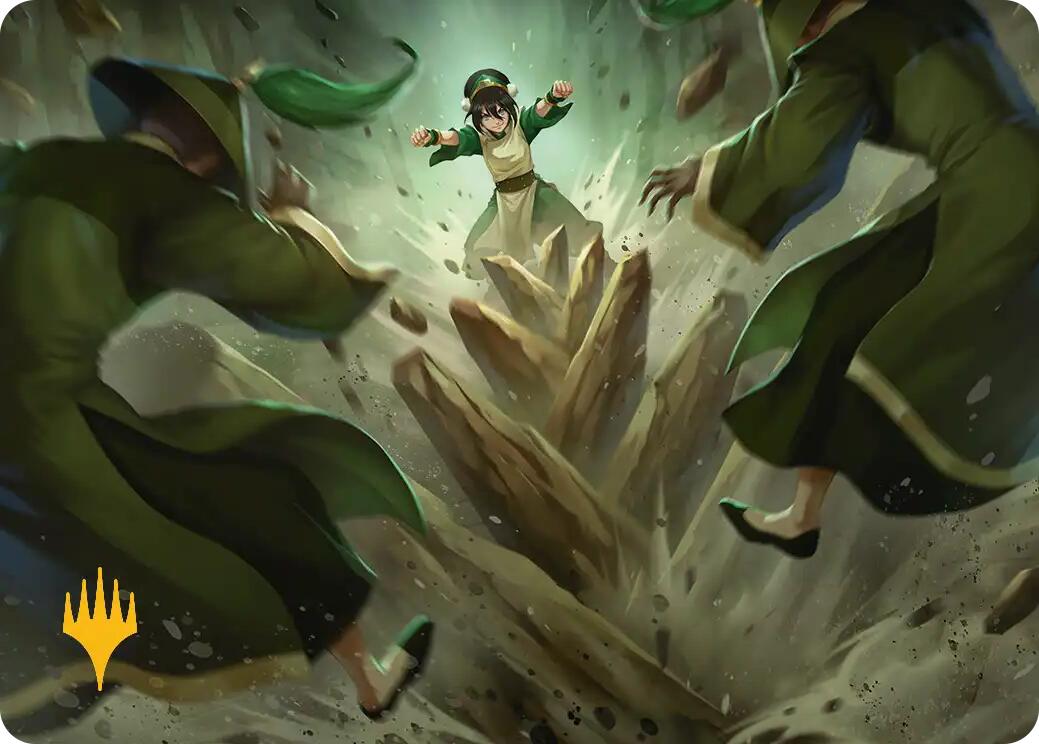 Rockalanche Art Card (Gold-Stamped Planeswalker Symbol) [Avatar: The Last Airbender Art Series] | Chromatic Games