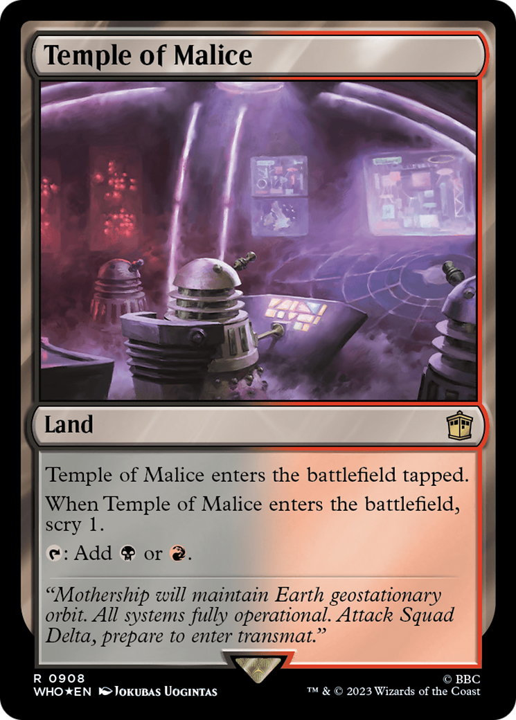 Temple of Malice (Surge Foil) [Doctor Who] | Chromatic Games