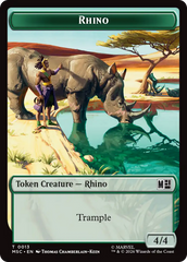 Bird // Rhino Double-Sided Token [Marvel Super Heroes Commander Tokens] | Chromatic Games