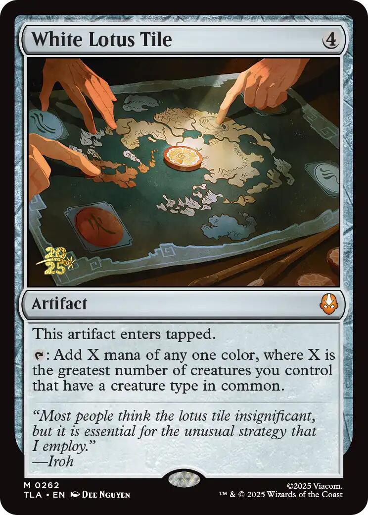 White Lotus Tile [Avatar: The Last Airbender Prerelease Cards] | Chromatic Games