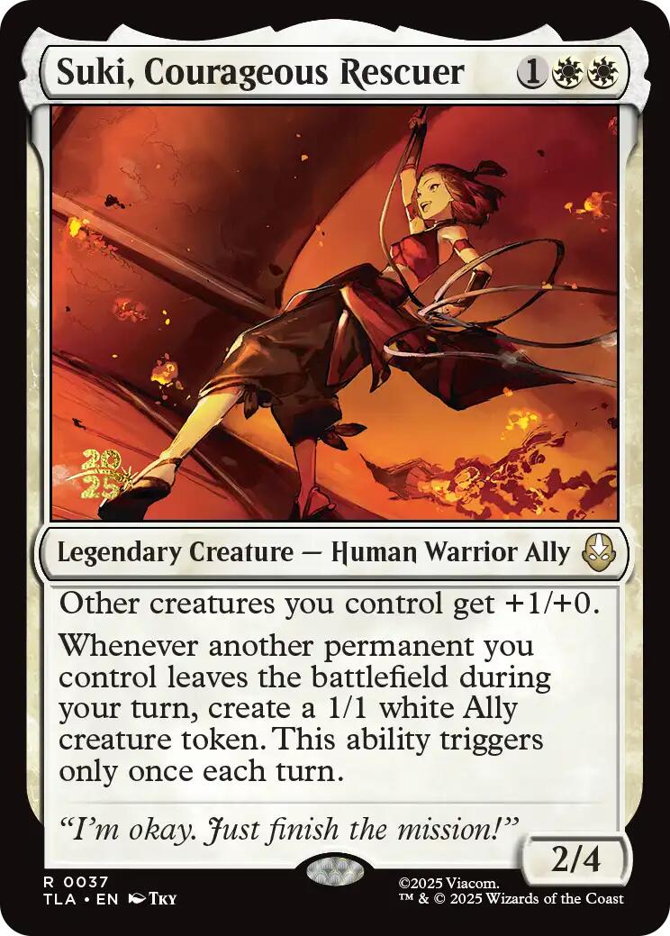 Suki, Courageous Rescuer [Avatar: The Last Airbender Prerelease Cards] | Chromatic Games