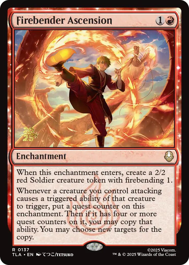 Firebender Ascension [Avatar: The Last Airbender Prerelease Cards] | Chromatic Games