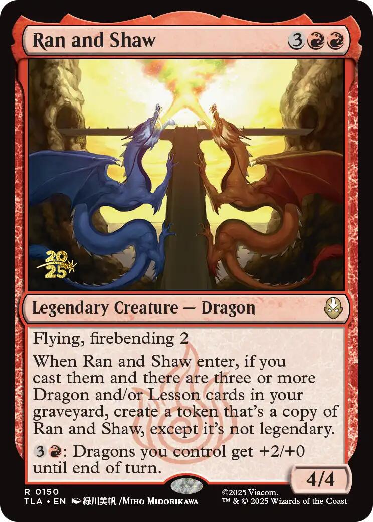 Ran and Shaw [Avatar: The Last Airbender Prerelease Cards] | Chromatic Games
