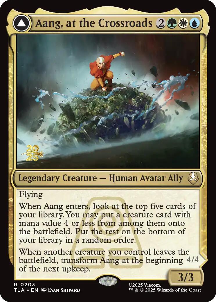 Aang, at the Crossroads [Avatar: The Last Airbender Prerelease Cards] | Chromatic Games